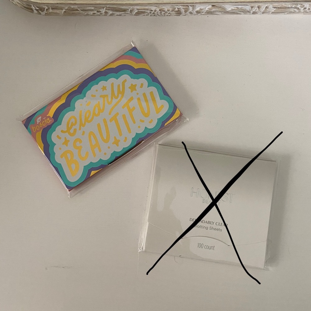 1 pk face blotting sheets